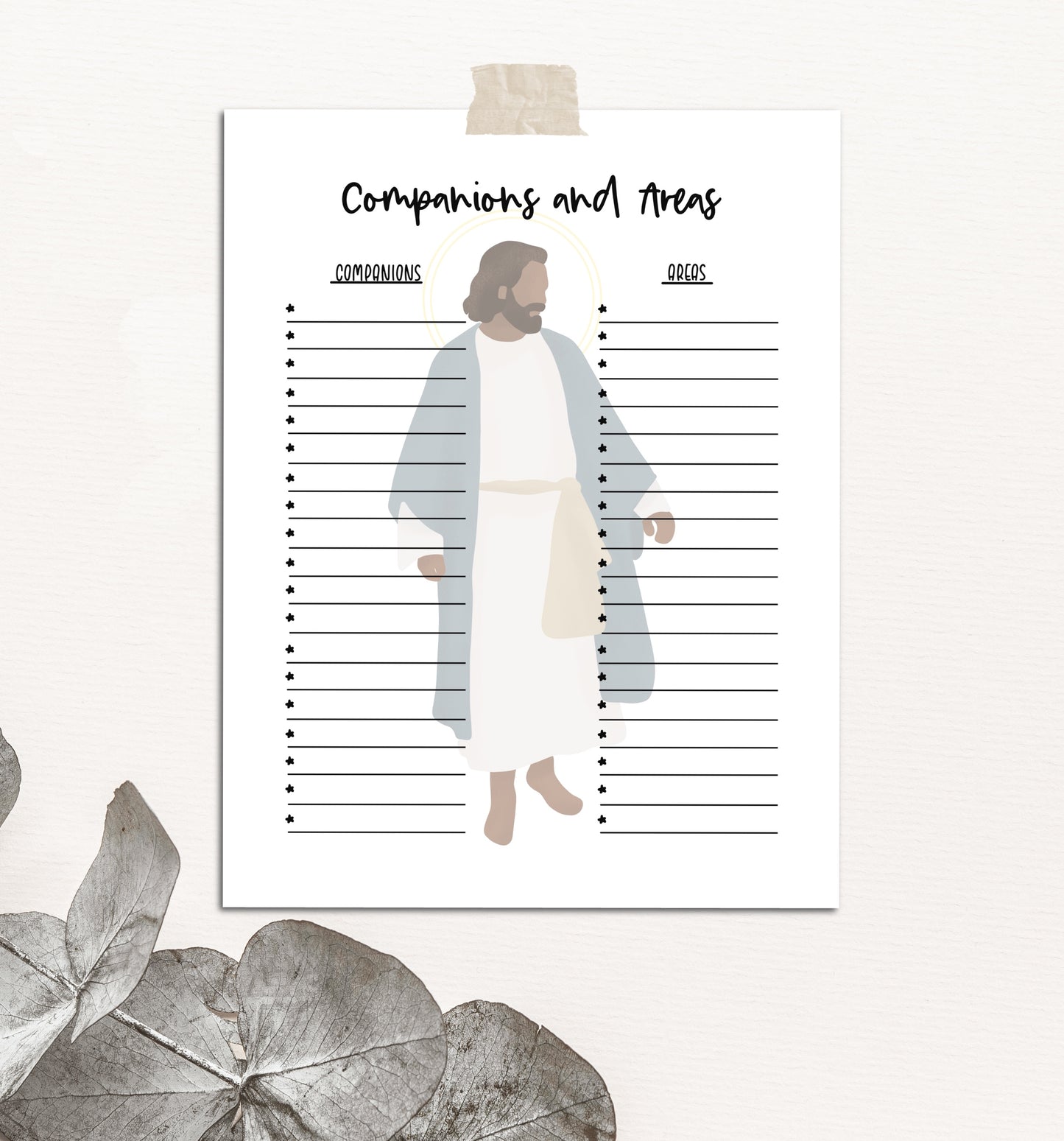 LDS Missionary Companion and Area List