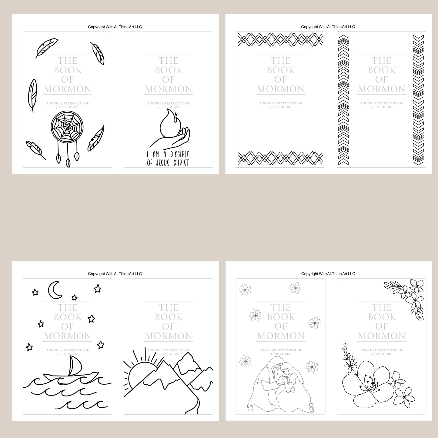 Painting Book of Mormon Templates