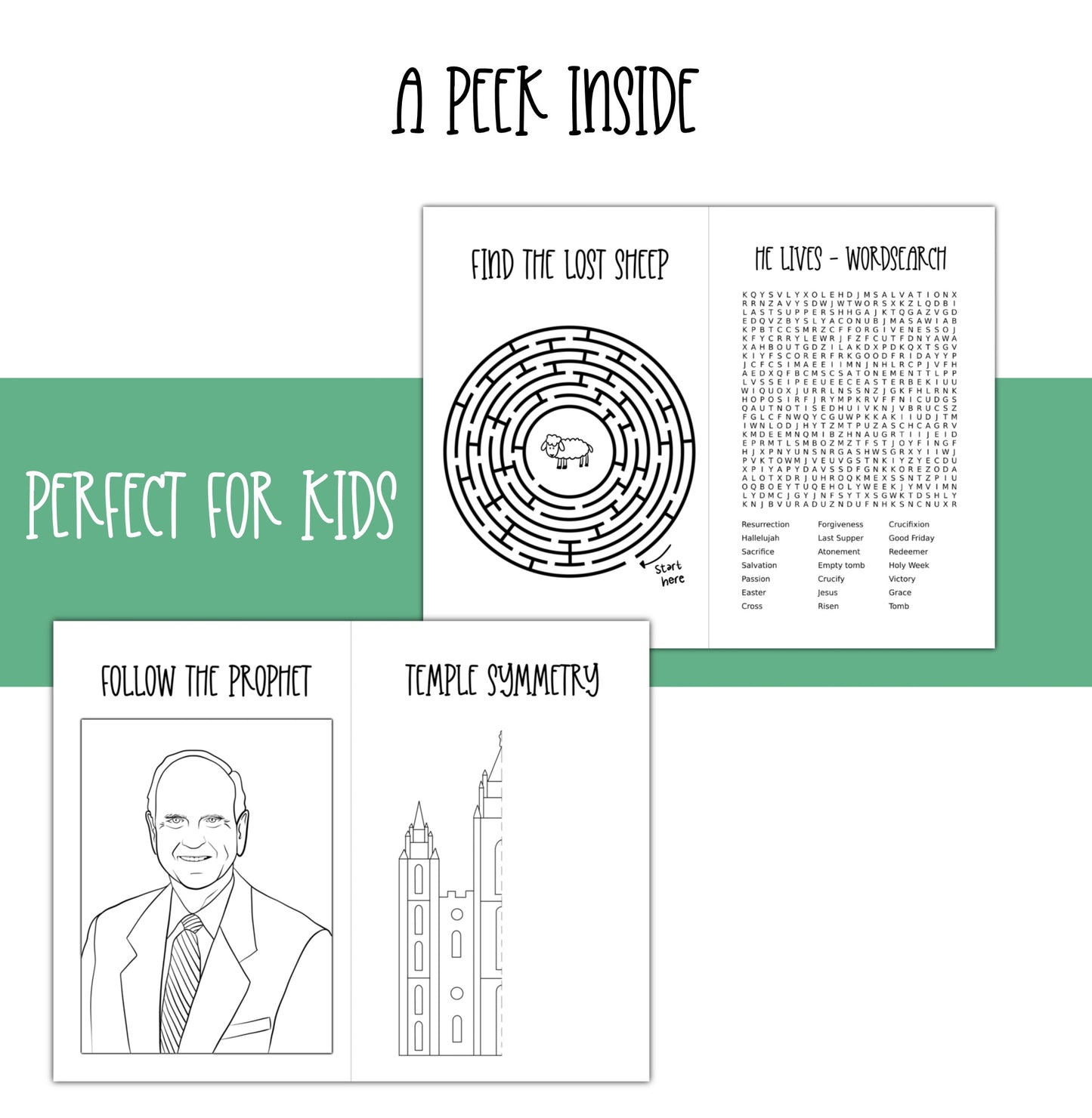 October 2024 LDS General Conference Coloring and Activities