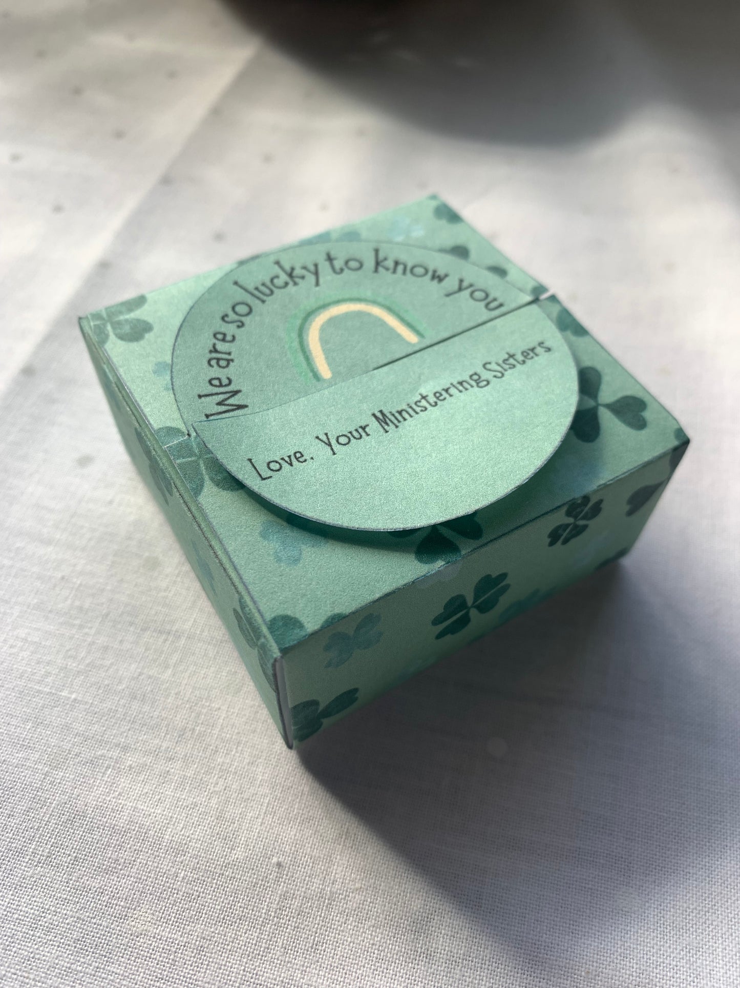 St Patricks Day March Ministering Sister Gift Box Printable