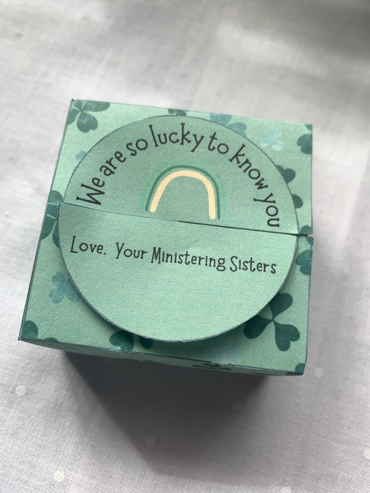 St Patricks Day March Ministering Sister Gift Box Printable