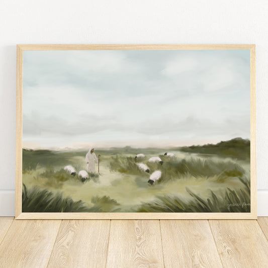 The Pasture He Provides Landscape Version