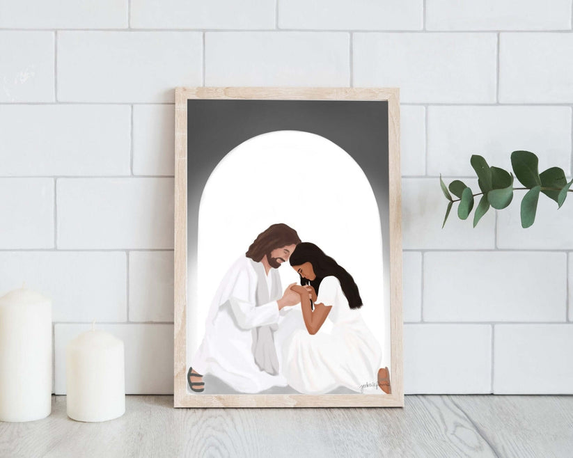 Christian Art Print - He Is There