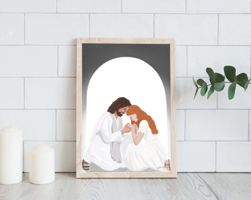 Christian Art Print - He Is There