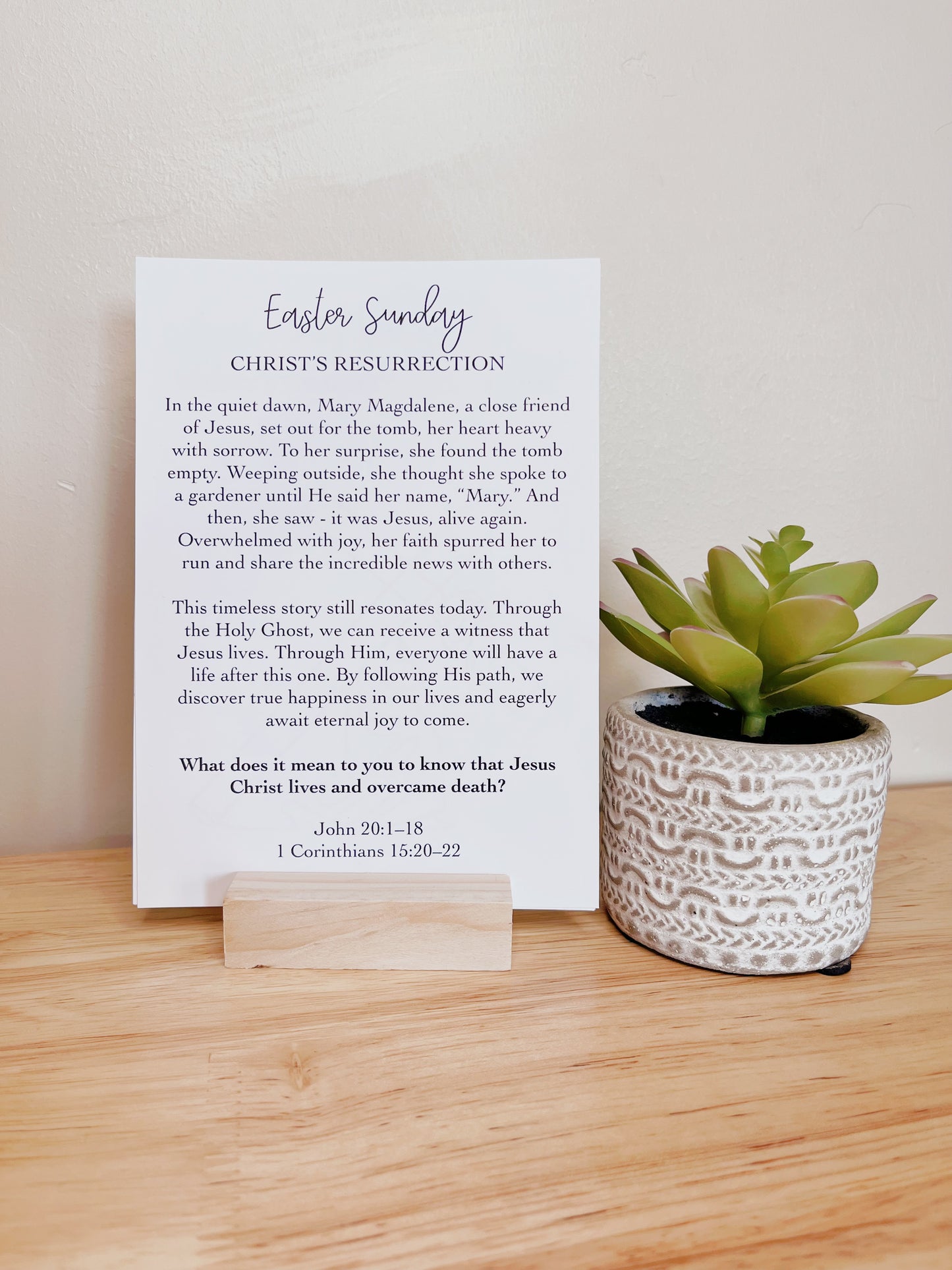 Holy Week Easter Card Set and Study Guide