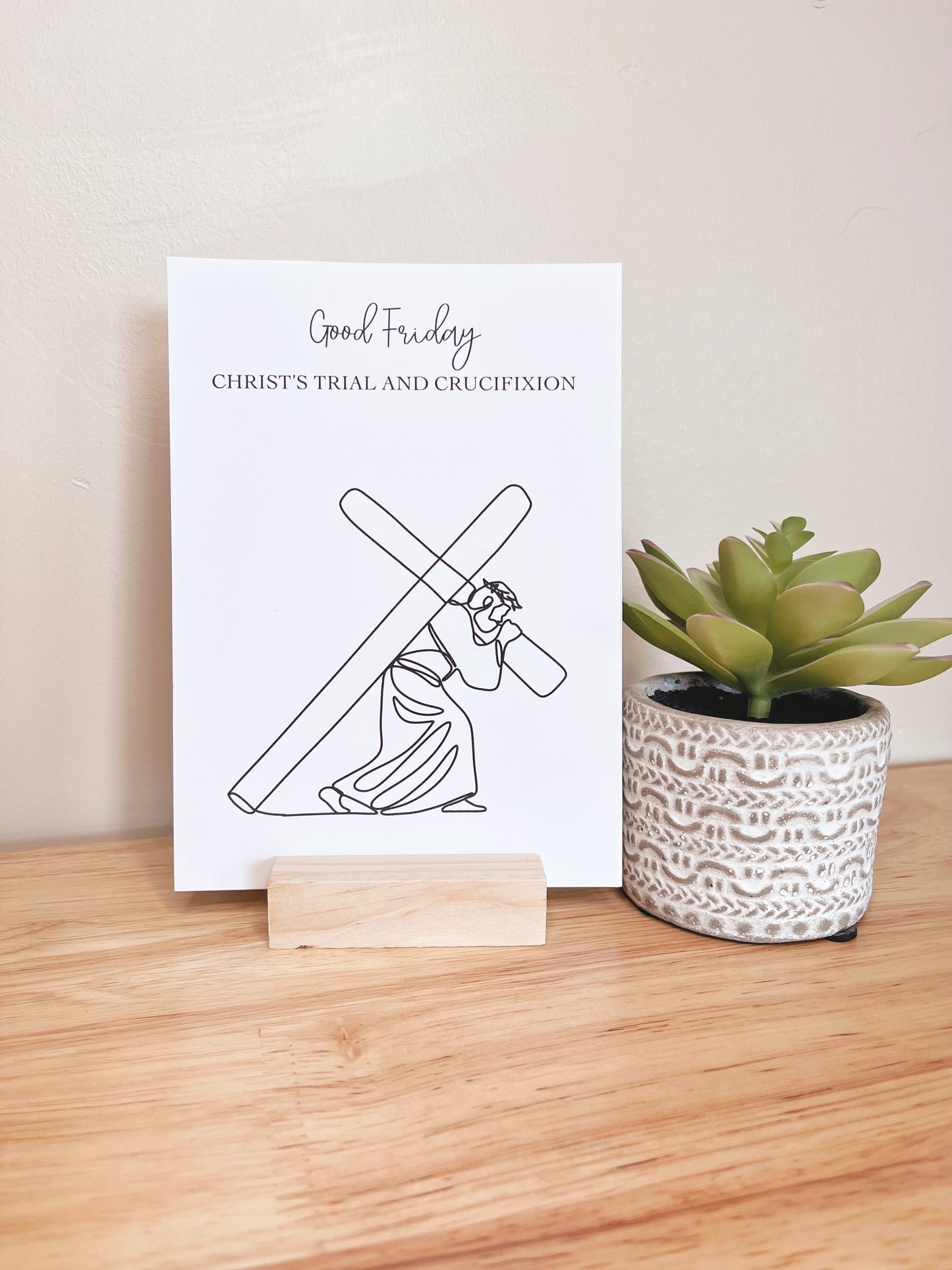 Holy Week Easter Card Set and Study Guide