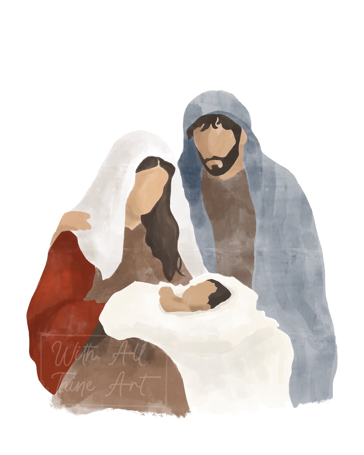 Christmas Night - Nativity Painting