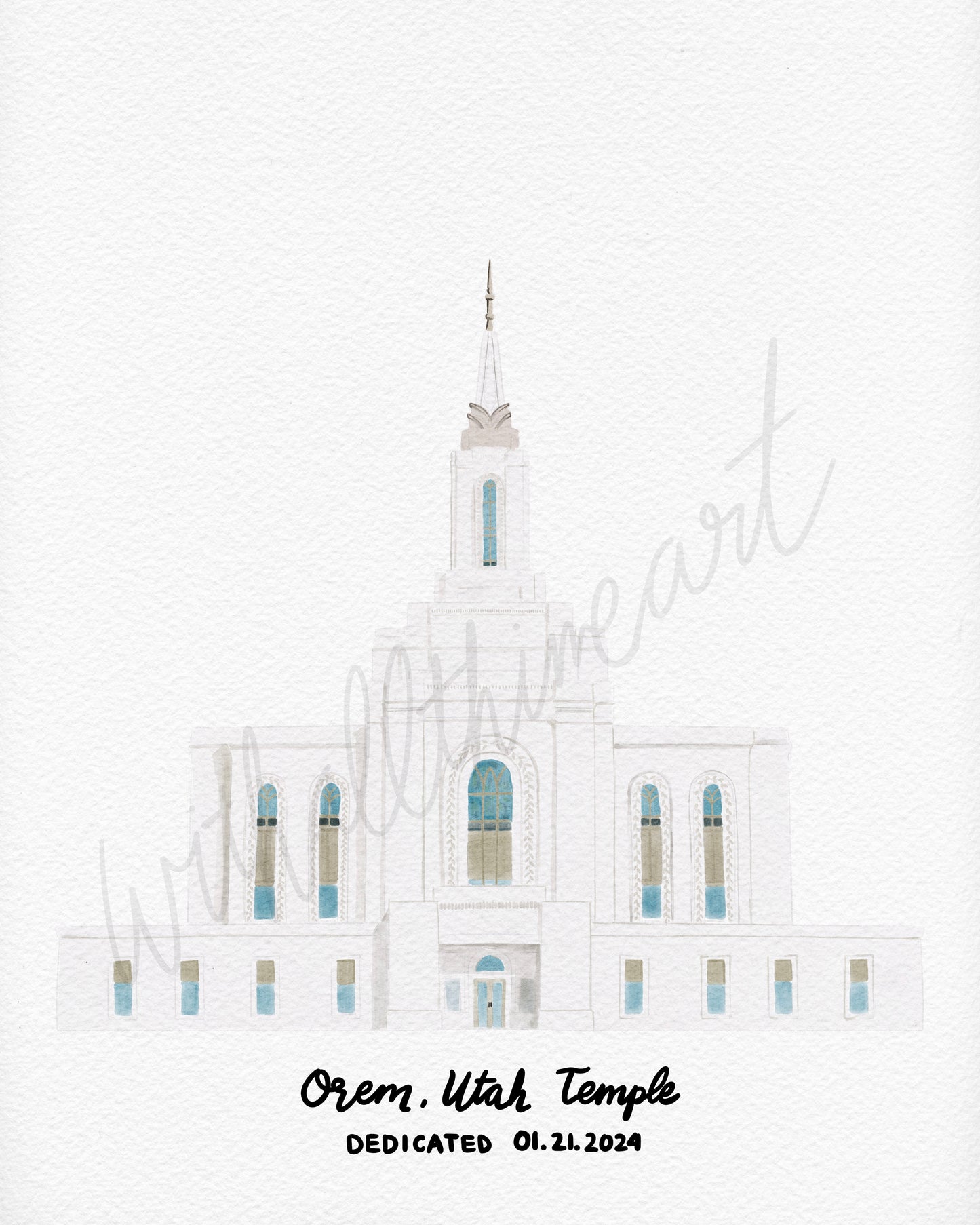 Orem Utah Temple Painting