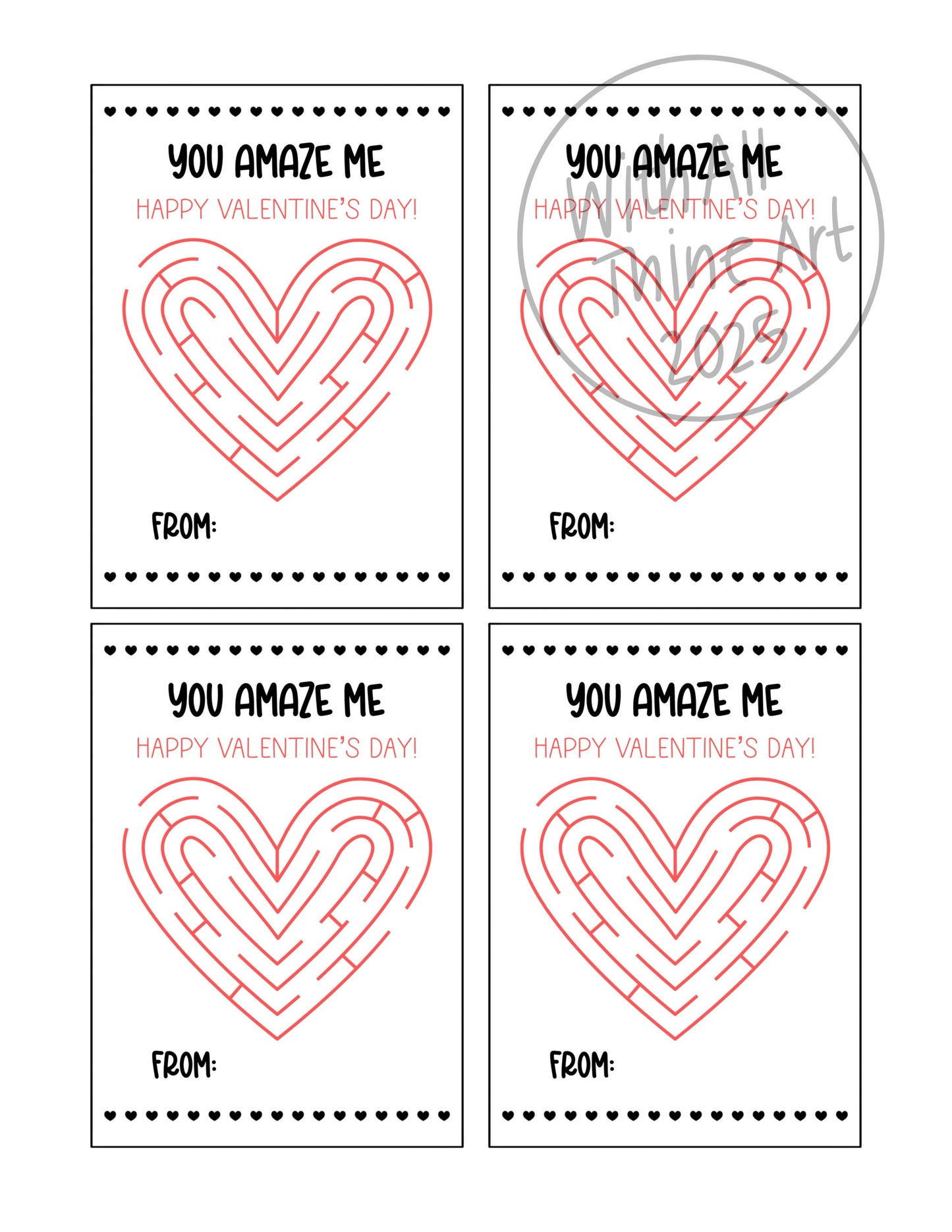 Non-Candy Valentines Tags and Ideas