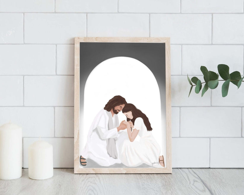 Christian Art Print - He Is There