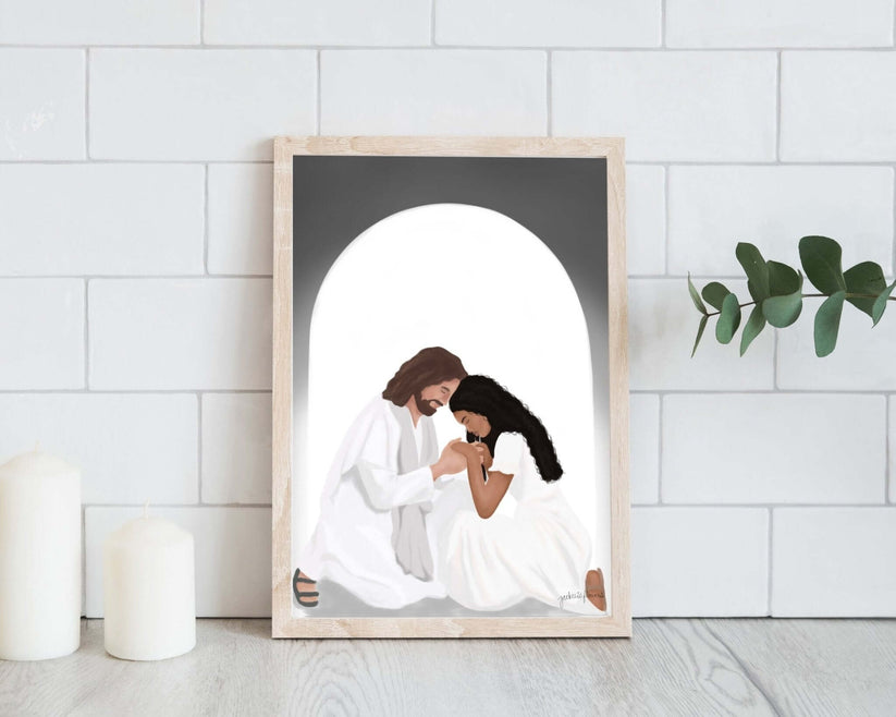 Christian Art Print - He Is There
